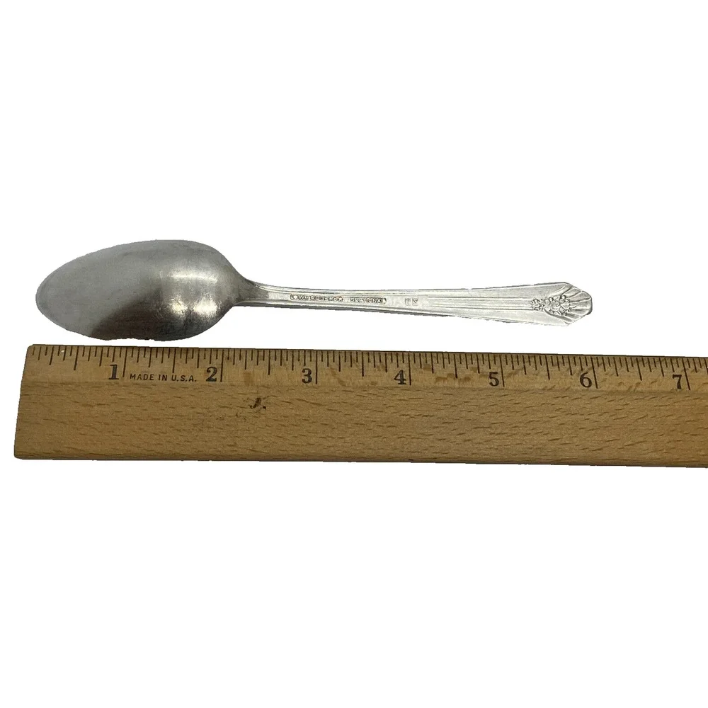 1939 Oneida Wm Rogers Sectional Silver Plate 6” Teaspoon Gloss Imperial Pattern